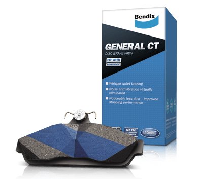 Bendix DB-2525 GCT Front Brake Pads for Toyota Hiace 2019-2022